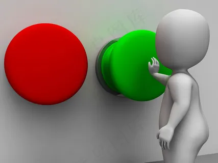 推动绿色按钮显示启动