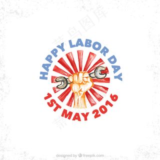 手绘劳动节设计