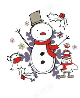 圣诞雪人图片