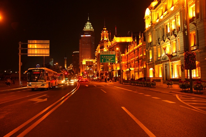 外滩夜景图片