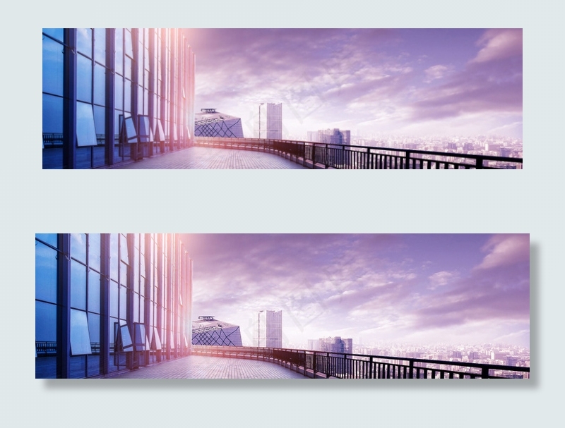 大气城市建筑背景