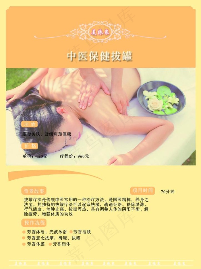 美容美体s中医保健拔罐图片psd模版下载