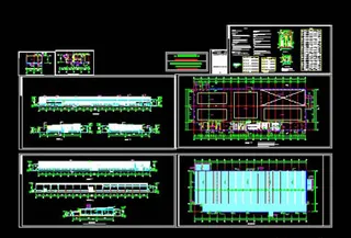 厂房建筑施工图CAD图纸-9