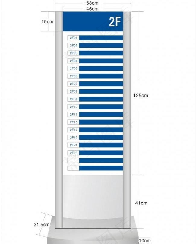 楼层指示牌图片cdr矢量模版下载