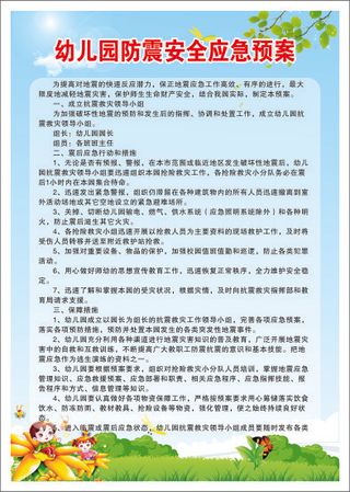 幼儿园防震安全应急预案