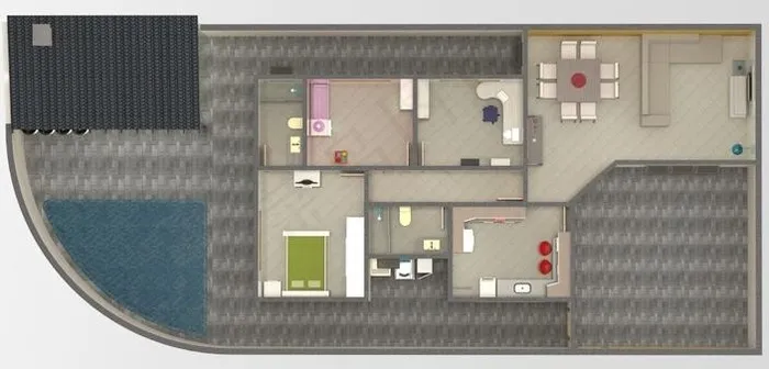 提供三维的房子