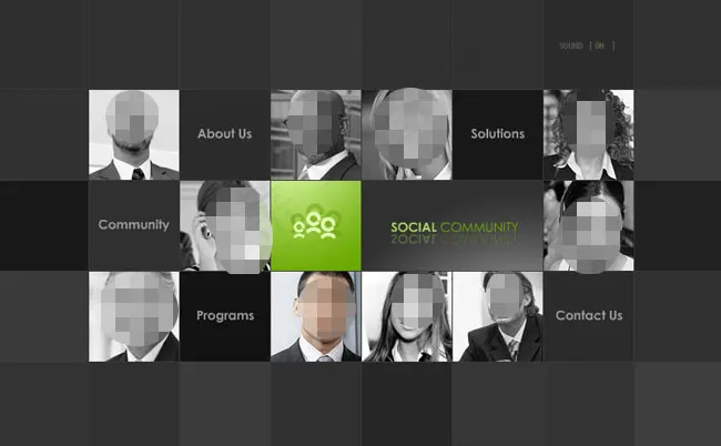 格子照片墙flash动画