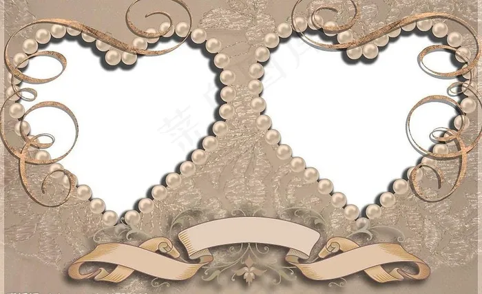 心相框图片psd模版下载