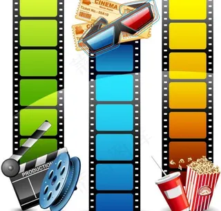 动感影带影视背景图片