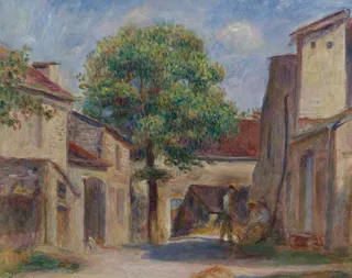 欧洲小镇油画图片