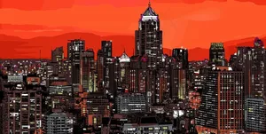 城市夜景图片