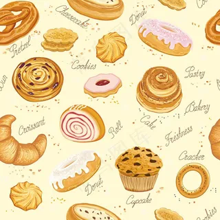 烘培食品矢量素材