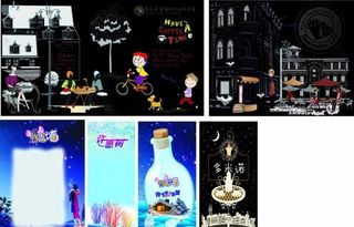 甜品便利贴墙心愿墙图片