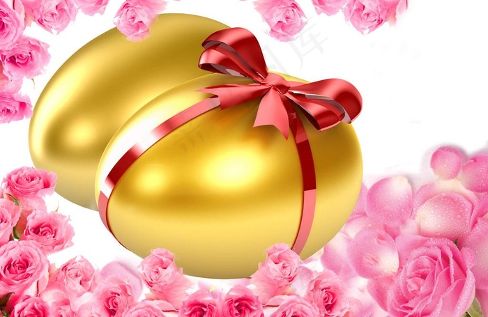 玫瑰金蛋图片