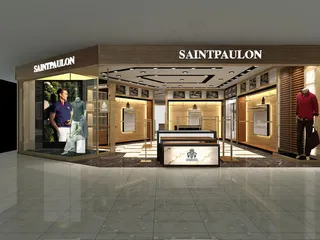 圣宝龙男装专柜效果图图片