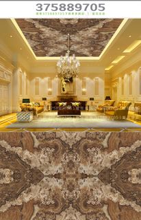 古典大气大理石纹天顶壁画