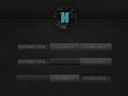 超酷皮革网页素材PSD分层素