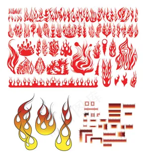 多款实用火焰图腾矢量素材 ... 多款实用火焰图腾矢量素材 ...