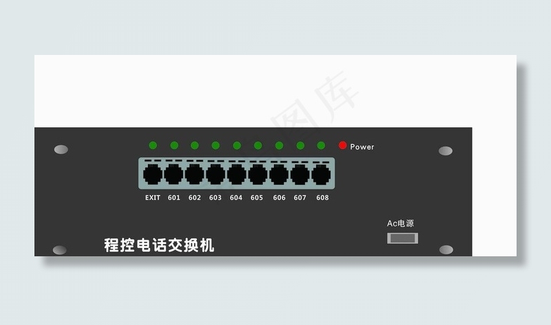 电话交换机图片cdr矢量模版下载