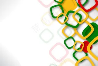 彩色方形框背景矢量素材