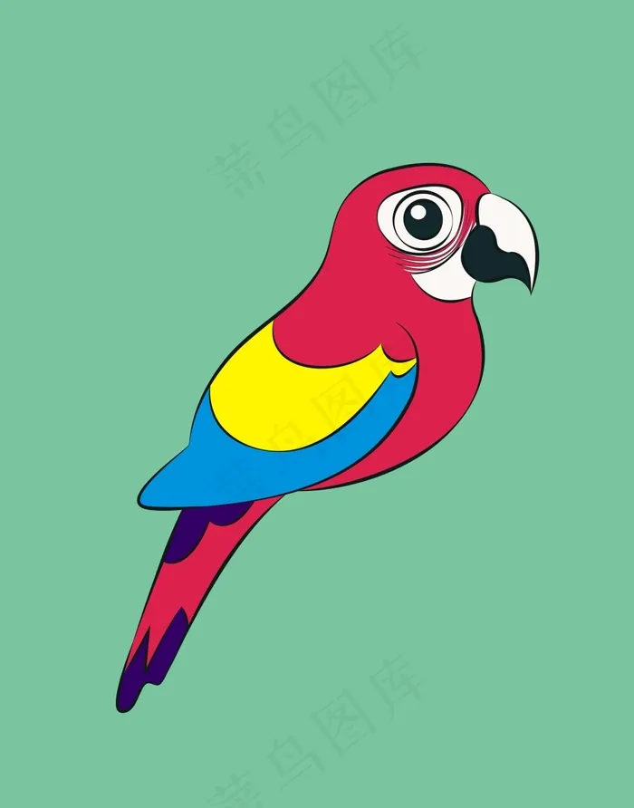 鹦鹉卡通动物飞禽