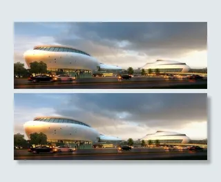 体育中心环境效果图图片