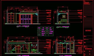 客房中式卧室立面