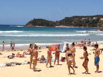 悉尼manly海滩图片