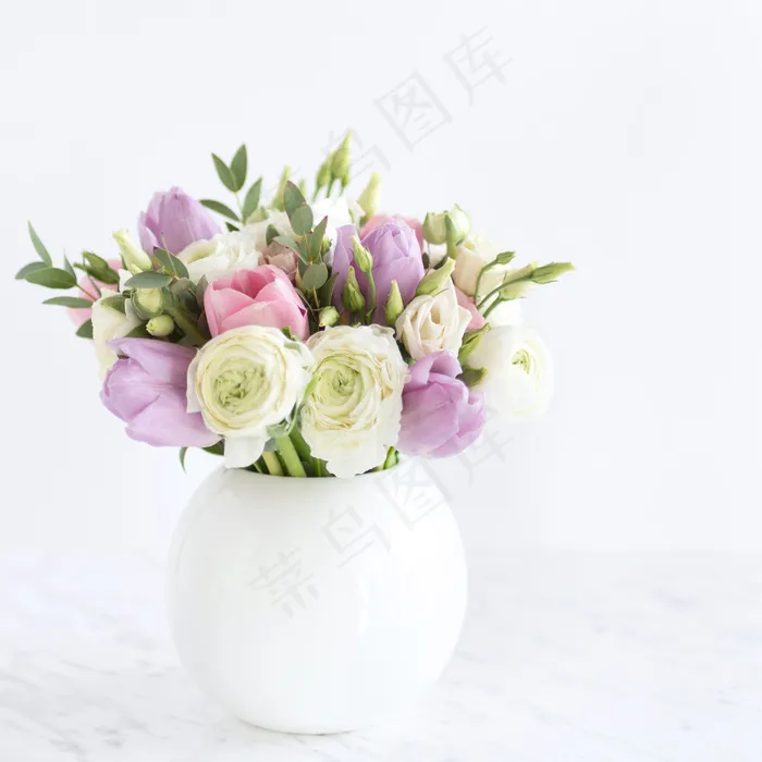 简约小清新文艺风插花静物摆拍背景