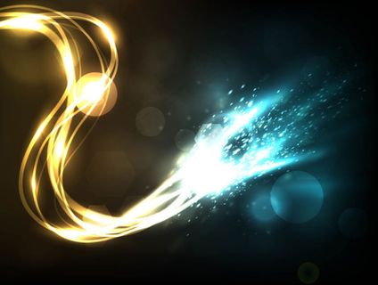 绚丽的霓虹灯星光背景03 ...