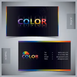时尚个性横版名片矢量素材