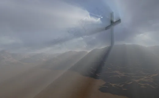 十字架在日落 十字架在日落