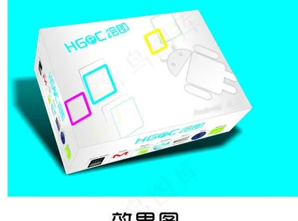 平板电脑彩盒效果图