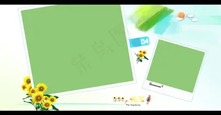 小清新儿童相册模板