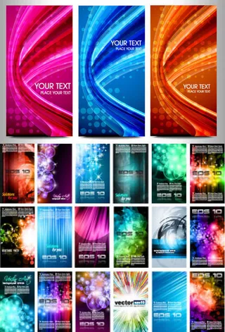 光斑卡片背景设计矢量素材