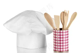 厨师帽子与厨具