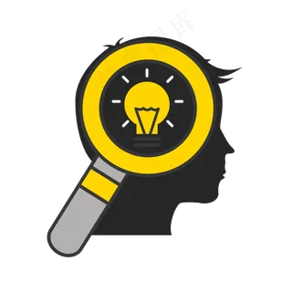 百度公司蓝色动态大气搜索放大镜PN...