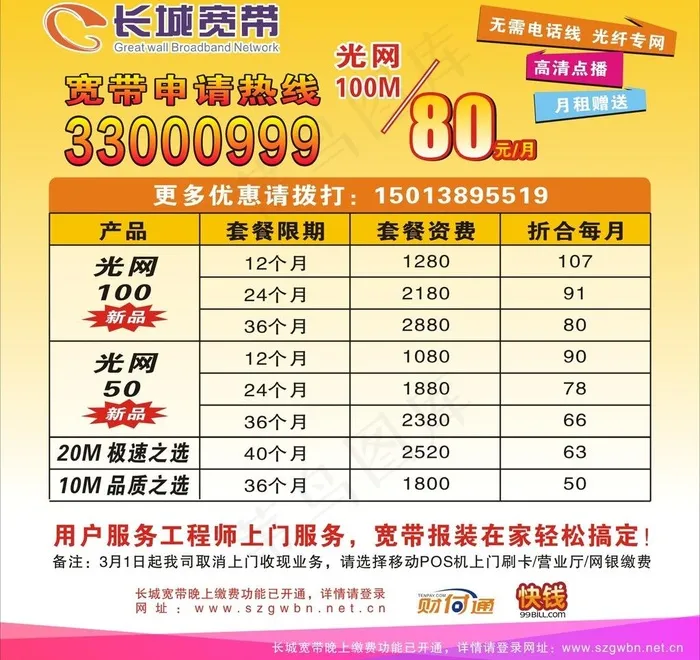 长城宽带图片cdr矢量模版下载