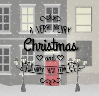 悬浮艺术字圣诞背景矢量素材