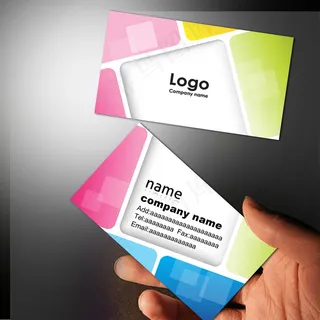 时尚个性 印刷包装名片PSD模板