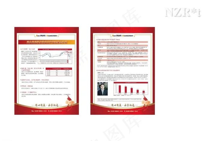 金融 证券 单页 单片ai矢量模版下载