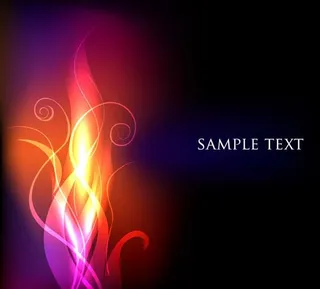 炫彩花纹背景矢量素材