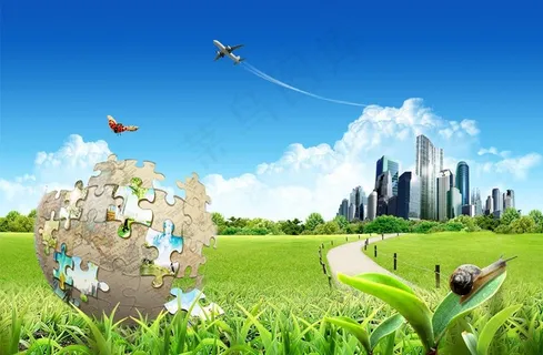 自然环境展板背景图片