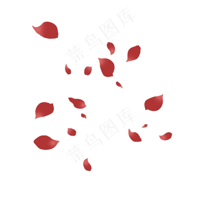 飞扬的玫瑰花瓣PNG,免抠元素(2000*2000px 300 dpi )psd模版下载