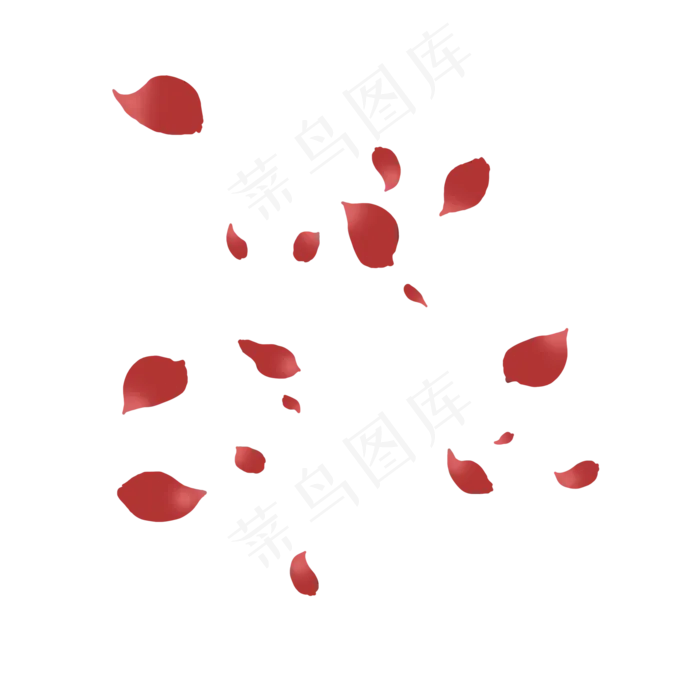 飞扬的玫瑰花瓣PNG,免抠元素(2000*2000px 300 dpi )psd模版下载