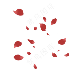 飞扬的玫瑰花瓣PNG,免抠元素