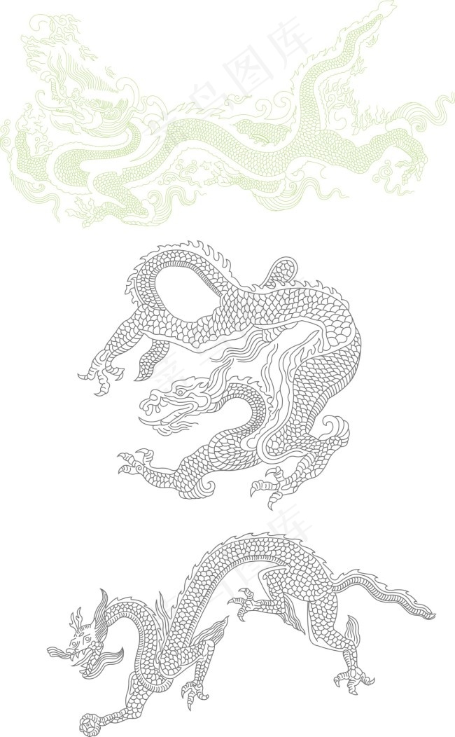 龙纹矢量素材免费下载cdr矢量模版下载