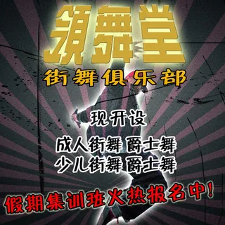 领舞堂街舞招生广告图片