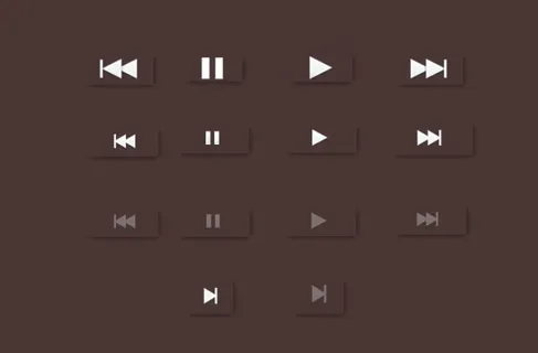 多媒体播放控制按钮