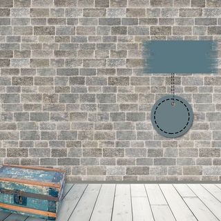 怀旧服装文艺砖墙主图背景素材